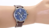 Tissot Chrono XL Blue Dial Brown Leather Strap Watch For Men - T116.617.36.047.00 Authentic Buy Shop Now