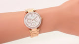 Michael Kors Parker White Dial Rose Gold Steel Strap Watch for Women - MK5616 Authentic Buy Shop Now