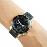 Marc Jacobs Rock Chronograph Black Dial Black Silicone Strap Watch for Women - MBM2553 Authentic Buy Shop Now