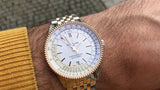 Breitling Navitimer Automatic 41 White Dial Two Tone Steel Strap Watch for Men - U17326211G1U1 Authentic Buy Shop Now