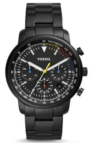 Fossil Goodwin Chronograph Black Dial Black Steel Strap Watch for Men - FS5413 Authentic Buy Shop Now