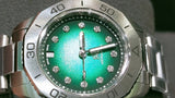 Tag Heuer Aquaracer Professional 200 Automatic Diamond Green Dial Silver Steel Strap Watch for Women - WBP2415.BA0622 Authentic Buy Shop Now