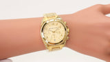 Michael Kors Runway Gold Dial Gold Steel Strap Watch for Women - MK5166 Authentic Buy Shop Now