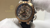 Versace V Extreme Chronograph Brown Tone Dial Black Rubber Strap Watch for Men - VCN030017 Authentic Buy Shop Now
