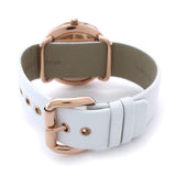 Marc Jacobs Amy White Dial White Leather Strap Watch for Women - MBM1180 Authentic Buy Shop Now