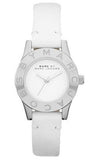 Marc Jacobs Blade White Dial White Leather Strap Watch for Women - MBM1097 Authentic Buy Shop Now