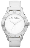 Marc Jacobs Blade White Dial White Leather Strap Watch for Women - MBM1200 Authentic Buy Shop Now