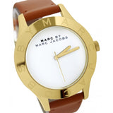 Marc Jacobs Blade White Dial Brown Leather Strap Watch for Women - MBM1218 Authentic Buy Shop Now