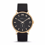 Marc Jacobs Baker Black Dial Black Leather Strap Watch for Women - MBM1269 Authentic Buy Shop Now