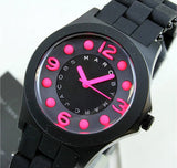 Marc Jacobs Pelly Black Dial Black Silicone Strap Watch for Women - MBM2530 Authentic Buy Shop Now