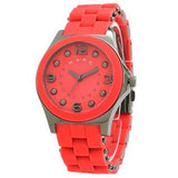Marc Jacobs Pelly Red Dial Red Silicone Strap Watch for Women - MBM2590 Authentic Buy Shop Now