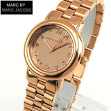 Marc Jacobs Marci Rose Gold Dial Rose Gold Steel Strap Watch for Women - MBM3175 Authentic Buy Shop Now