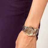 Marc Jacobs Amy Silver Dial Two Tone Steel Strap Watch for Women - MBM3194 Authentic Buy Shop Now