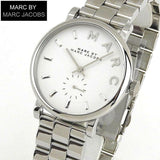Marc Jacobs Baker White Dial Silver Steel Strap Watch for Women - MBM3242 Authentic Buy Shop Now