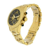 Marc Jacobs Rock Chronograph Green Dial Gold Steel Strap Watch for Women - MBM3252 Authentic Buy Shop Now