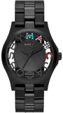Marc Jacobs Henry Skeleton Black Dial Black Steel Strap Watch for Women - MBM3265 Authentic Buy Shop Now