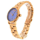 Marc Jacobs Mini Baker Blue Dial Rose Gold Steel Strap Watch for Women - MBM3285 Authentic Buy Shop Now