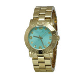 Marc Jacobs Amy Blue Dial Gold Steel Strap Watch for Women - MBM3301 Authentic Buy Shop Now
