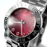 Marc Jacobs Amy Red Dial Silver Steel Strap Watch for Women - MBM3335 Authentic Buy Shop Now