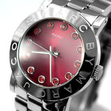 Marc Jacobs Amy Red Dial Silver Steel Strap Watch for Women - MBM3333 Authentic Buy Shop Now