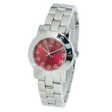 Marc Jacobs Amy Red Dial Silver Steel Strap Watch for Women - MBM3335 Authentic Buy Shop Now
