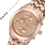 Marc Jacobs Peeker Chronograph Rose Gold Dial Rose Gold Steel Strap Watch for Women - MBM3394 Authentic Buy Shop Now