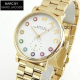 Marc Jacobs Baker White Dial Gold Steel Strap Watch for Women - MBM3440 Authentic Buy Shop Now