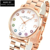 Marc Jacobs Baker White Dial Rose Gold Steel Strap Watch for Women - MBM3441 Authentic Buy Shop Now
