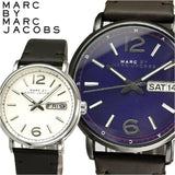 Marc Jacobs Fergus Blue Dial Brown Leather Strap Watch for Men - MBM5078 Authentic Buy Shop Now