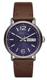 Marc Jacobs Fergus Blue Dial Brown Leather Strap Watch for Men - MBM5078 Authentic Buy Shop Now