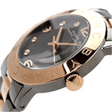 Marc Jacobs Amy Grey Dial Two Tone Steel Strap Watch for Women - MBM8597 Authentic Buy Shop Now