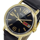 Marc Jacobs Fergus Black Dial Black Leather Strap Watch for Women - MBM8651 Authentic Buy Shop Now