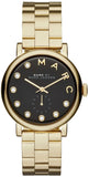 Marc Jacobs Baker Dexter Black Dial Gold Steel Strap Watch for Women - MBM3421 Authentic Buy Shop Now