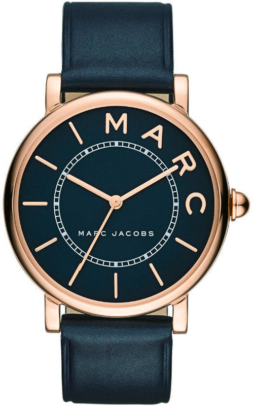 Marc Jacobs Roxy Navy Blue Dial Blue Leather Strap Watch for Women - MJ1534 Authentic Buy Shop Now