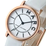 Marc Jacobs Roxy White Dial White Leather Strap Watch for Women - MJ1562 Authentic Buy Shop Now