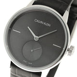 Calvin Klein Accent Black Dial Black Leather Strap Watch for Women - K2Y231C3 Authentic Buy Shop Now