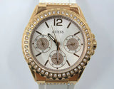 Guess Starlight Diamonds White Dial White Rubber Strap Watch for Women - W0846L5 Authentic Buy Shop Now