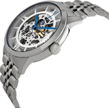 Fossil Townsman Automatic Skeleton Silver Dial Silver Steel Strap Watch for Men - ME3044 Authentic Buy Shop Now