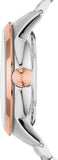 Fossil Townsman Automatic Skeleton White Dial Two Tone Steel Strap Watch for Men - ME3075 Authentic Buy Shop Now