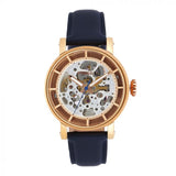 Fossil Original Boyfriend Skeleton White Dial Blue Leather Strap Watch for Women - ME3086 Authentic Buy Shop Now