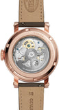 Fossil Boyfriend Automatic Skeleton Grey Dial Grey Leather Strap Watch for Women - ME3089 Authentic Buy Shop Now