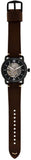Fossil Commuter Automatic Black Dial Brown Leather Strap Watch for Men - ME3158 Authentic Buy Shop Now