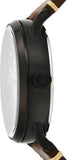 Fossil Commuter Automatic Black Dial Brown Leather Strap Watch for Men - ME3158 Authentic Buy Shop Now