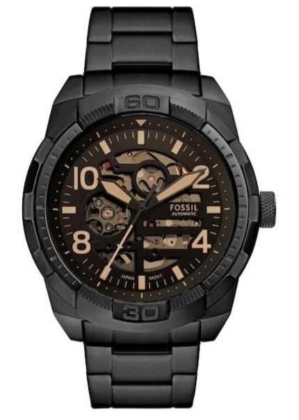 Fossil Bronson Chronograph Black Dial Black Steel Strap Watch for Men - FS5876 Authentic Buy Shop Now