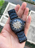 Fossil Modern Machine Automatic Skeleton Blue Dial Two Tone Steel Strap Watch for Men - ME3133 Authentic Buy Shop Now