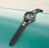 Guess Delta Black Dial Black Silicone Strap Watch for Men - GW0051G1 Authentic Buy Shop Now