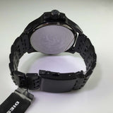 Diesel Uber Chief Chronograph Red Dial Black Steel Strap Watch For Men - DZ7373 Authentic Buy Shop Now