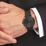 Hugo Boss Horizon Quartz Black Dial Black Mesh Bracelet Watch For Men - 1513542 Authentic Buy Shop Now