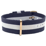Daniel Wellington Classic Glasgow White Dial Two Tone NATO Strap Watch For Men - DW00100018 Authentic Buy Shop Now