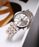 Hugo Boss Jet Silver Dial Two Tone Steel Strap Watch for Men - 1513385 Authentic Buy Shop Now